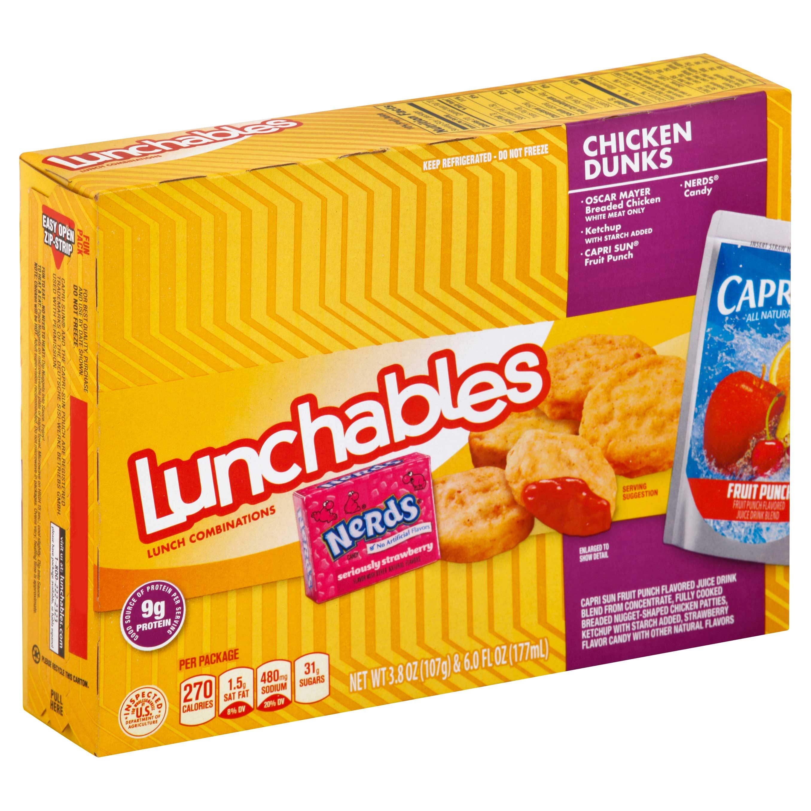Lunchables Chicken Nuggets With Capri Sun Convenience Meal, 9.8 Ounce -- 8 Per Case