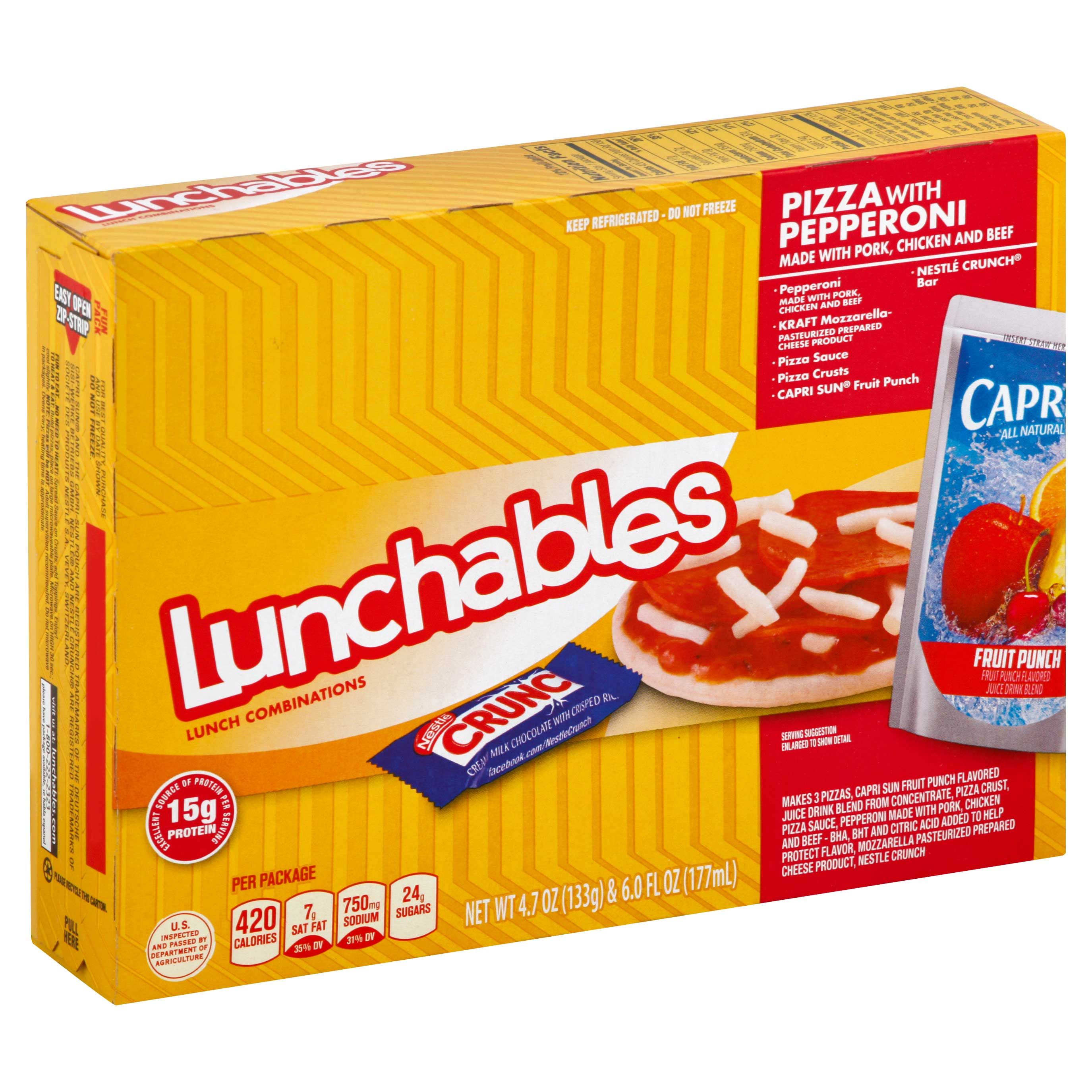 Lunchables Single Serve Pepperoni Pizza Convenience Meal, 10.7 Ounce -- 8 Per Case