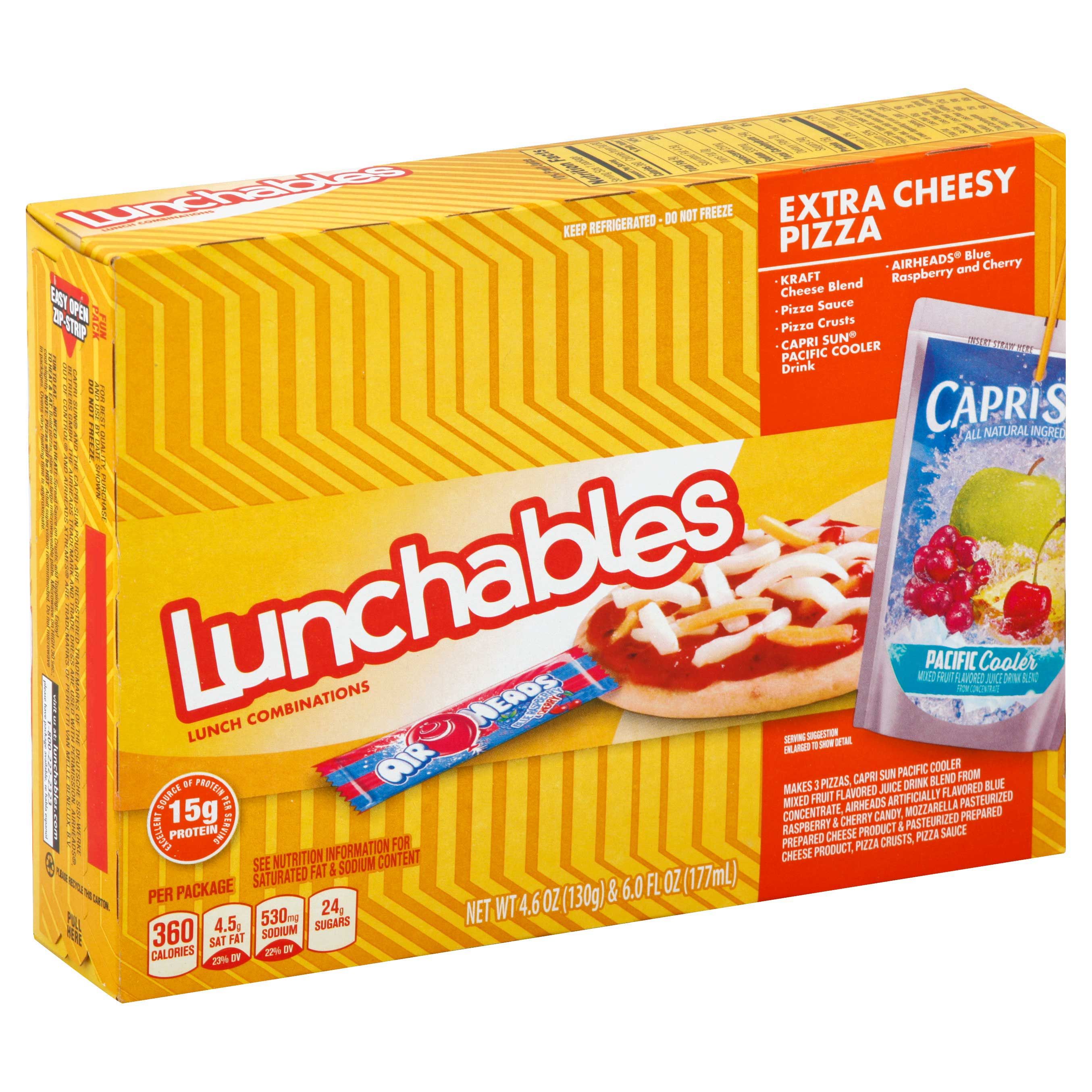 Lunchables Cheese Pizza With Capri Sun Convenience Meal, 10.6 Ounce -- 8 Per Case