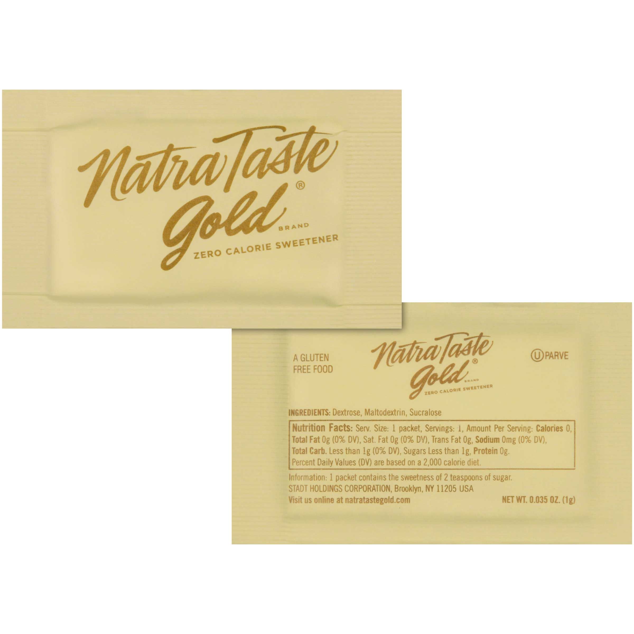 Natrataste Gold Sweetener, 1 Gram -- 2000 Per Case