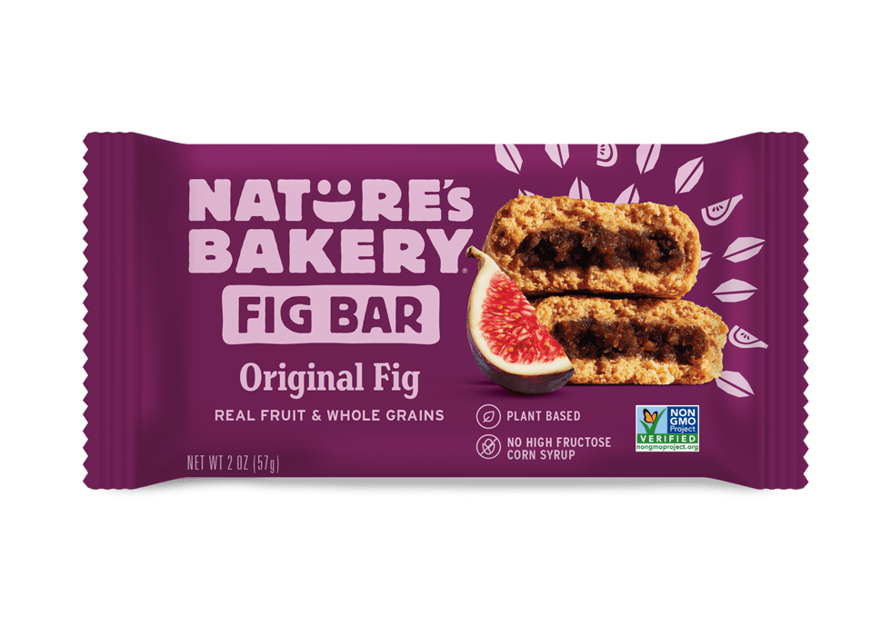 Nature's Bakery Whole Wheat Plain Fig Bar, 2 Ounce -- 84 Per Case