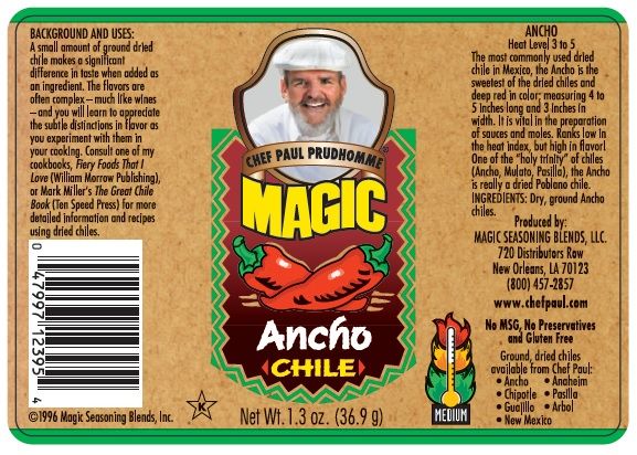 Magic Seasoning Ancho Chile, 16 Ounce -- 4 Per Case