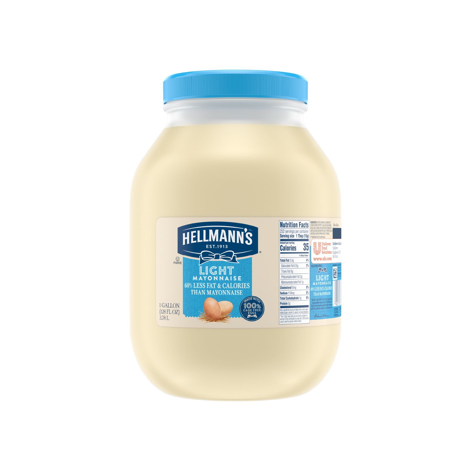 Hellmann's Light Mayonnaise Jar, 1 Gallon -- 1 Each