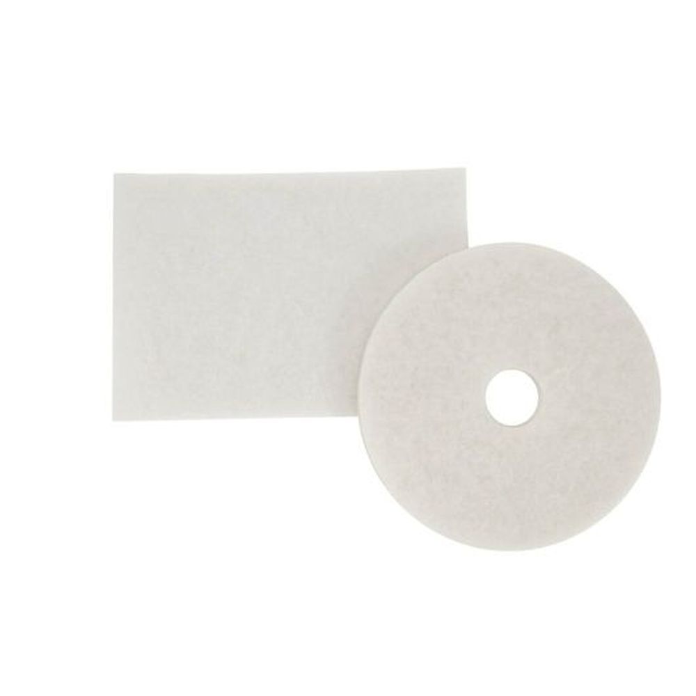 Niagara White Polishing Pad, 12 Inch -- 5 Per Case