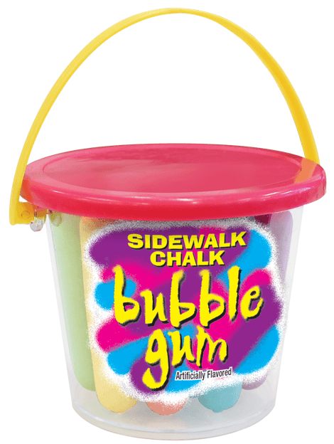 Sidewalk Chalk Bubble Gum, Display Carton, 2.5 Ounce -- 48 Per Case