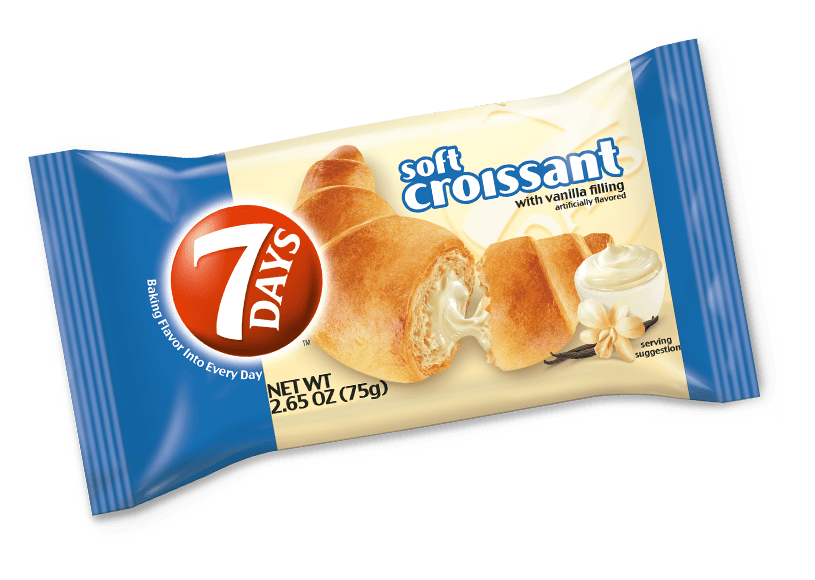 7 Days Vanilla Croissant, 6 Count -- 4 Per Case