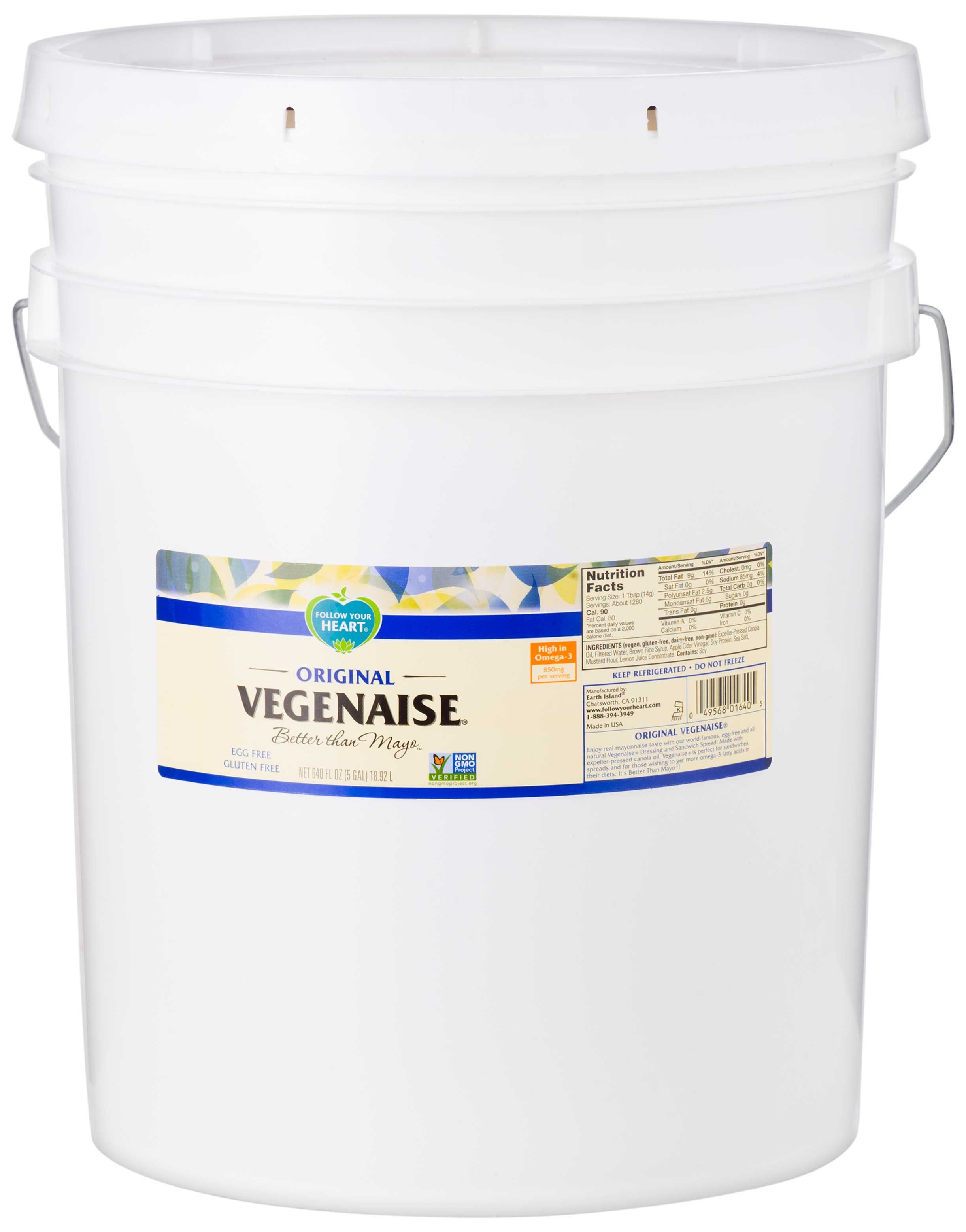 Follow Your Heart Original Vegenaise, 5 Gallon