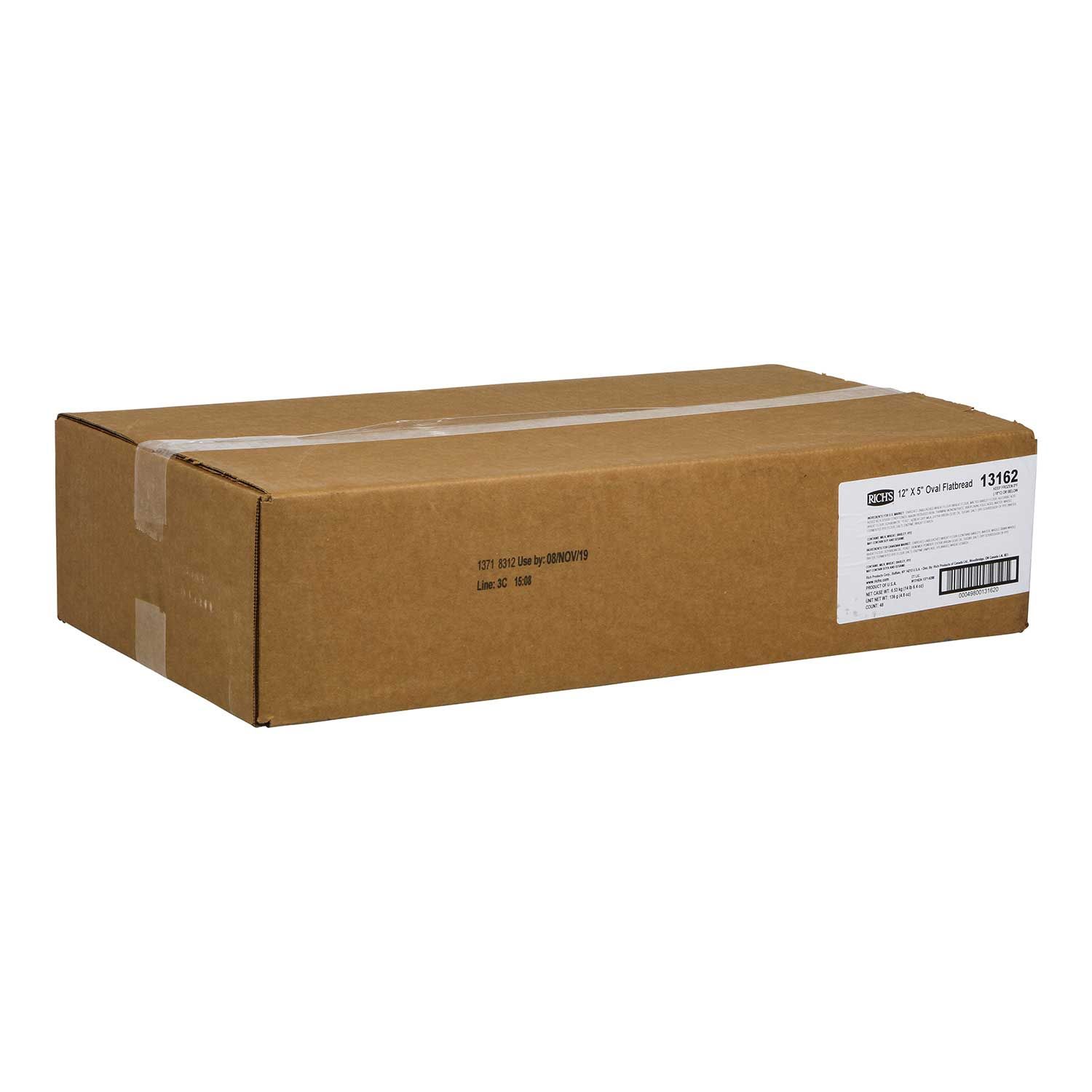 Rich's Oval Rustic Flatbread, 4.8 Ounce -- 48 Per Case