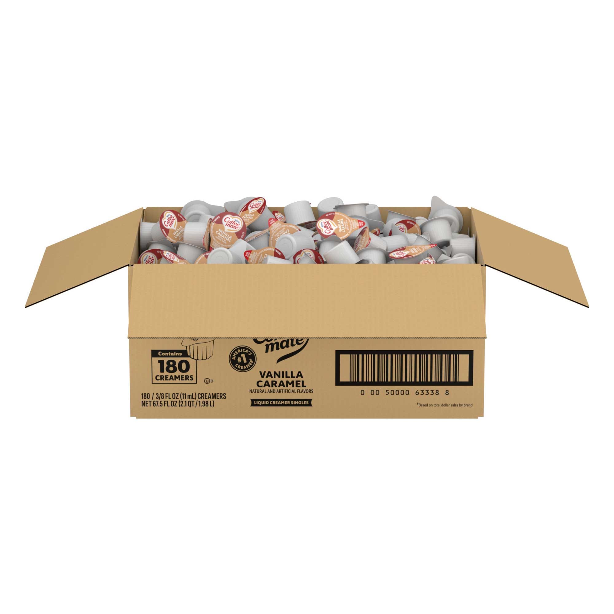 Coffee-mate Vanilla Caramel Liquid, 0.375 Ounce -- 180 Per Case