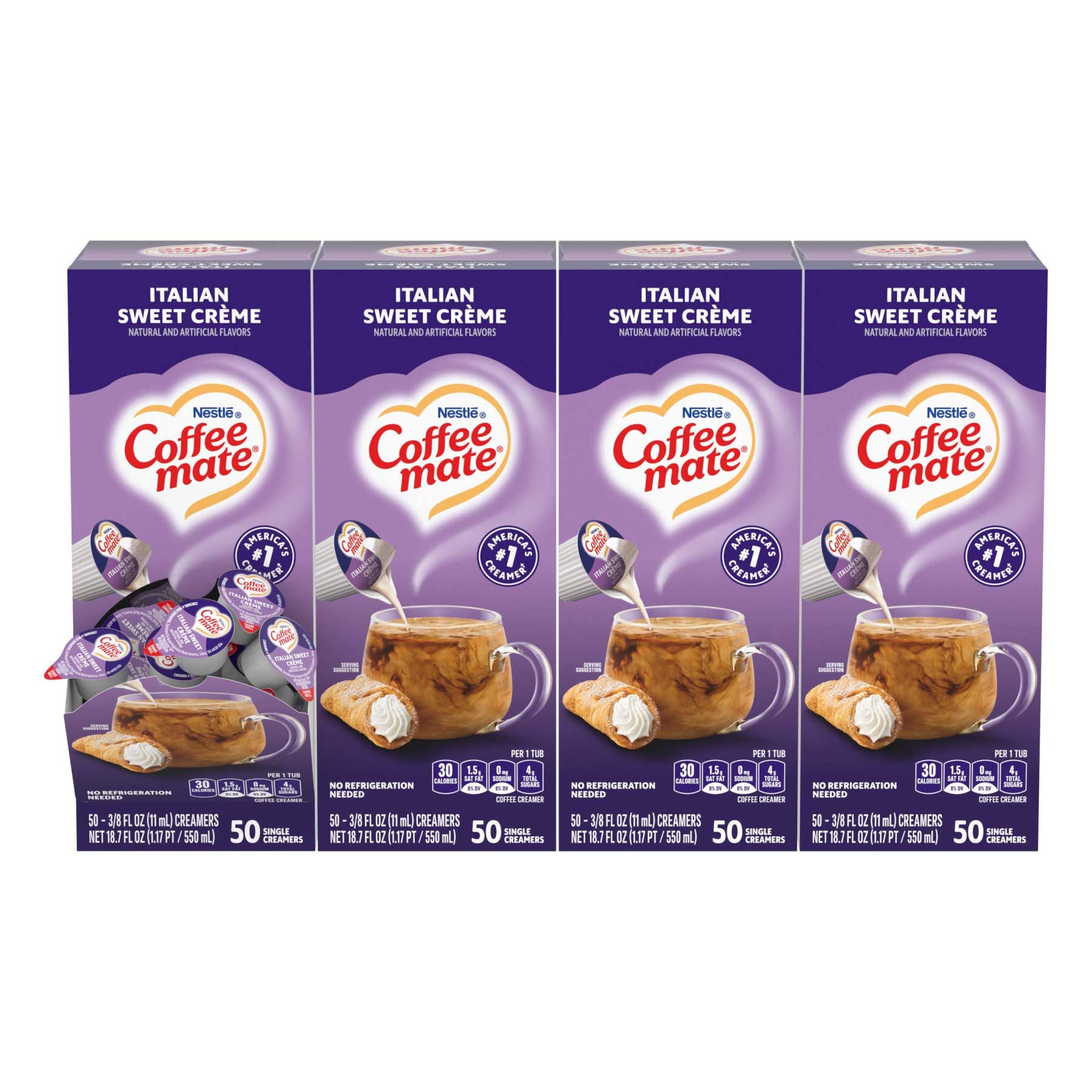 Coffee-mate Italian Sweet Creme Coffee Creamer, 0.32 Ounce -- 4 Per Case