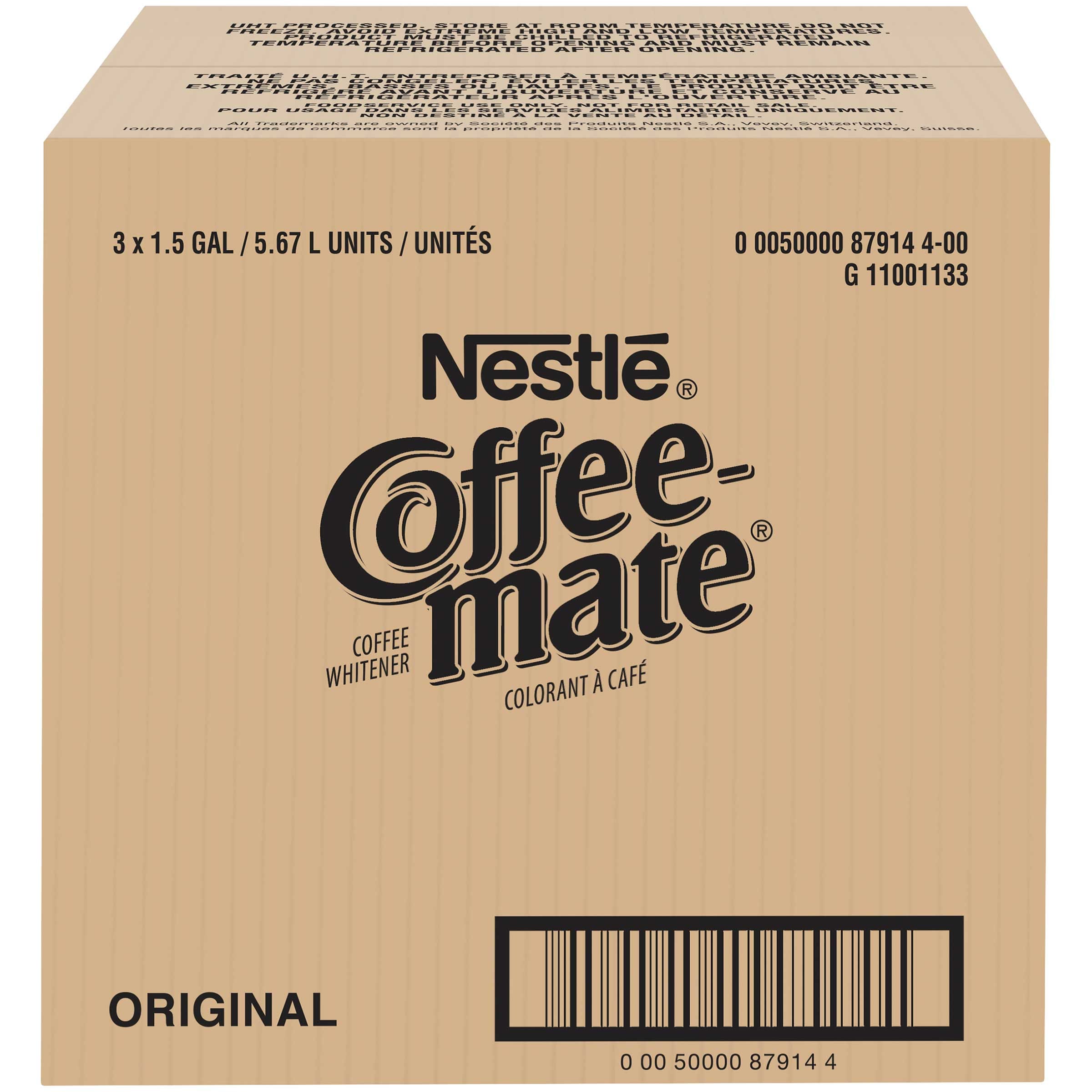 Coffee-mate Original Liquid Bulk Creamer, 192 Ounce -- 3 Per Case