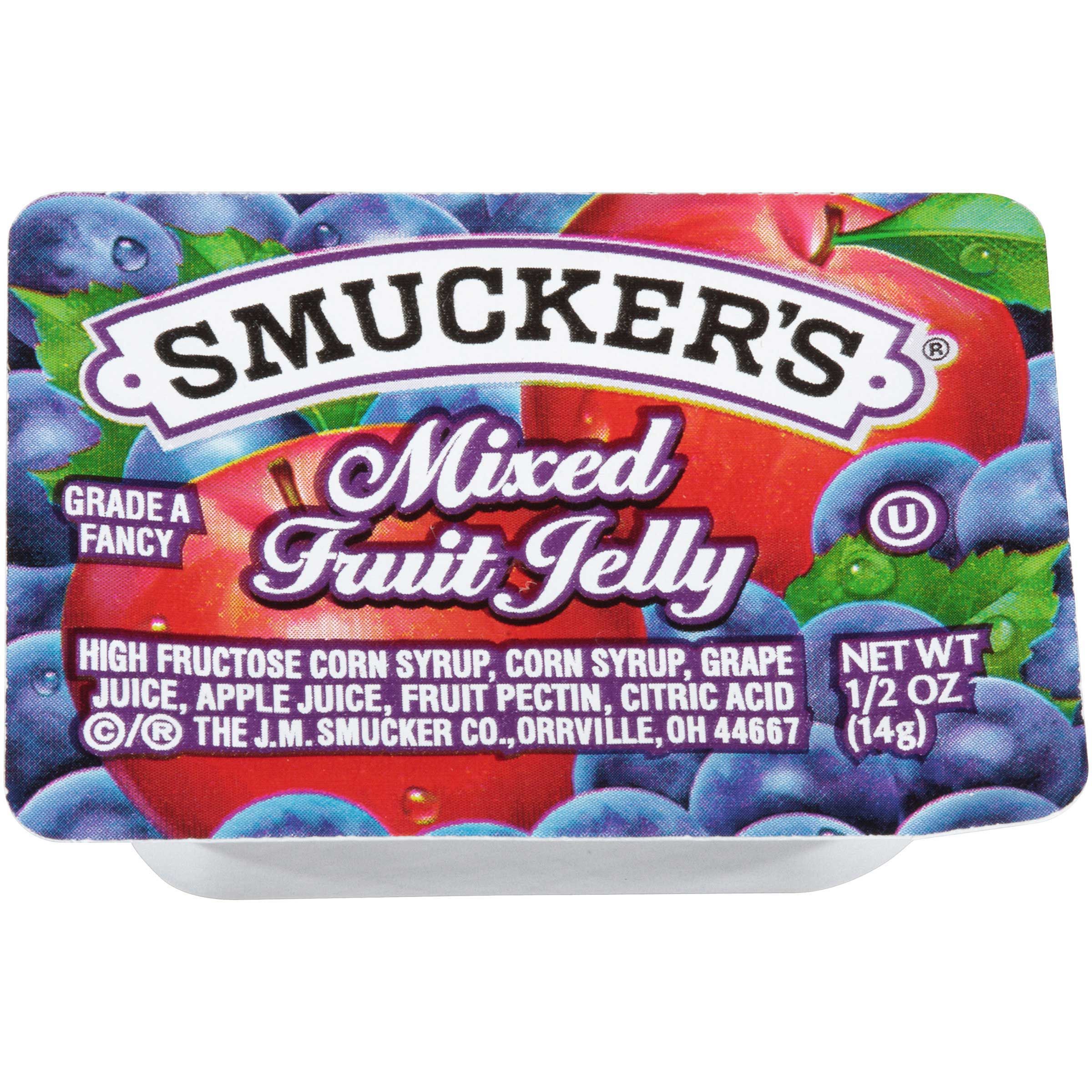 Smucker's Mixed Fruit Jelly, 1/2 Ounce -- 200 Per Case