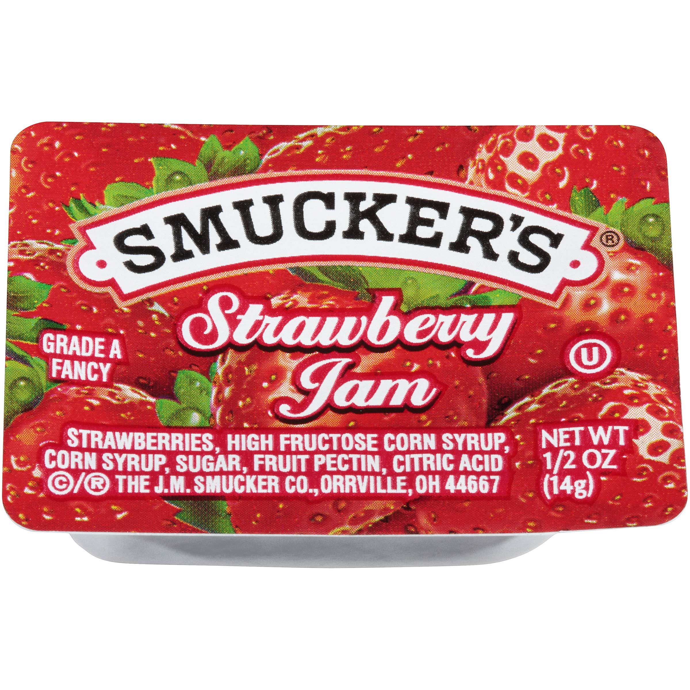 Smucker's Strawberry Jam, 1/2 Ounce -- 200 Per Case