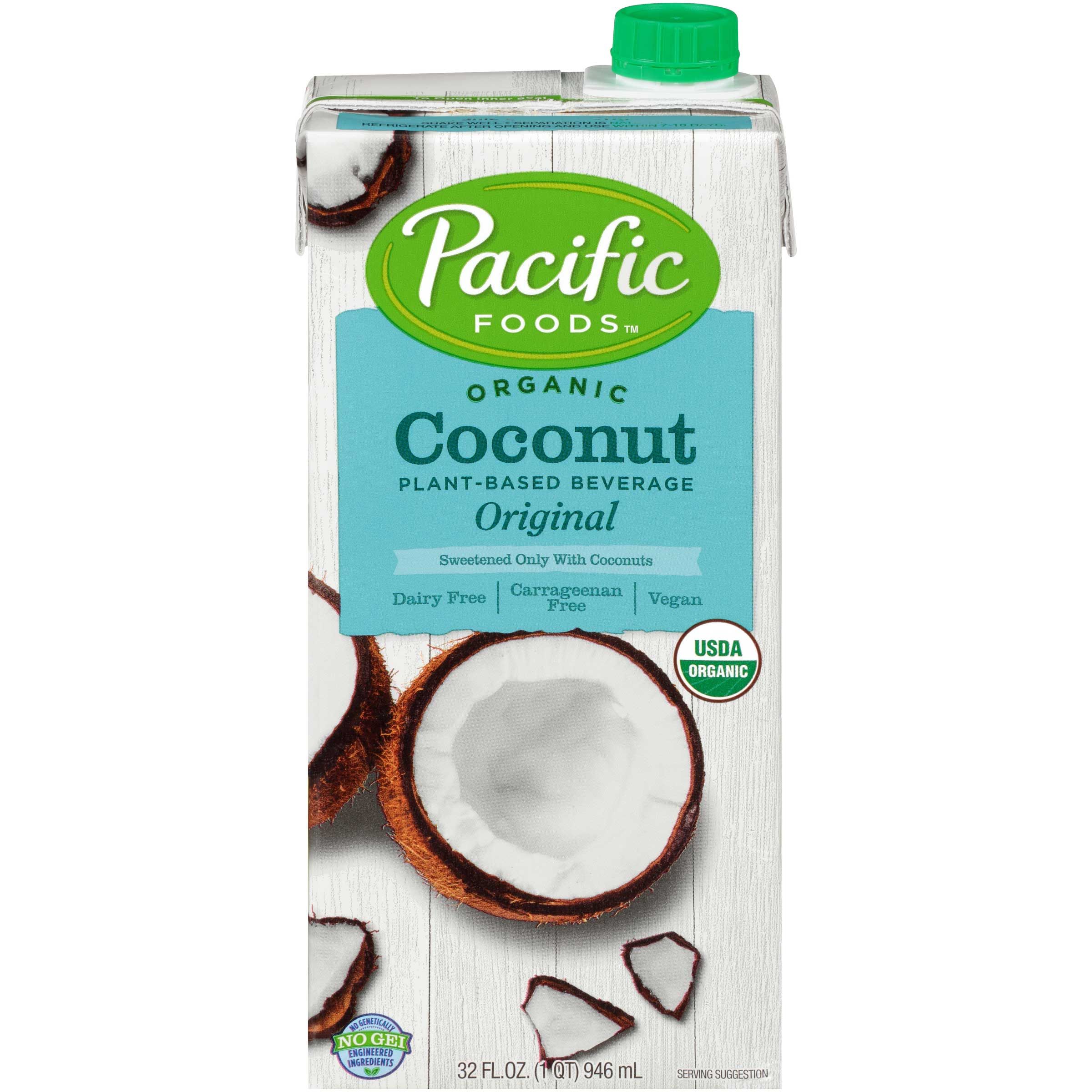 Pacific Foods Organic Original Coconut Beverage, 32 Fluid Ounce -- 12 Per Case