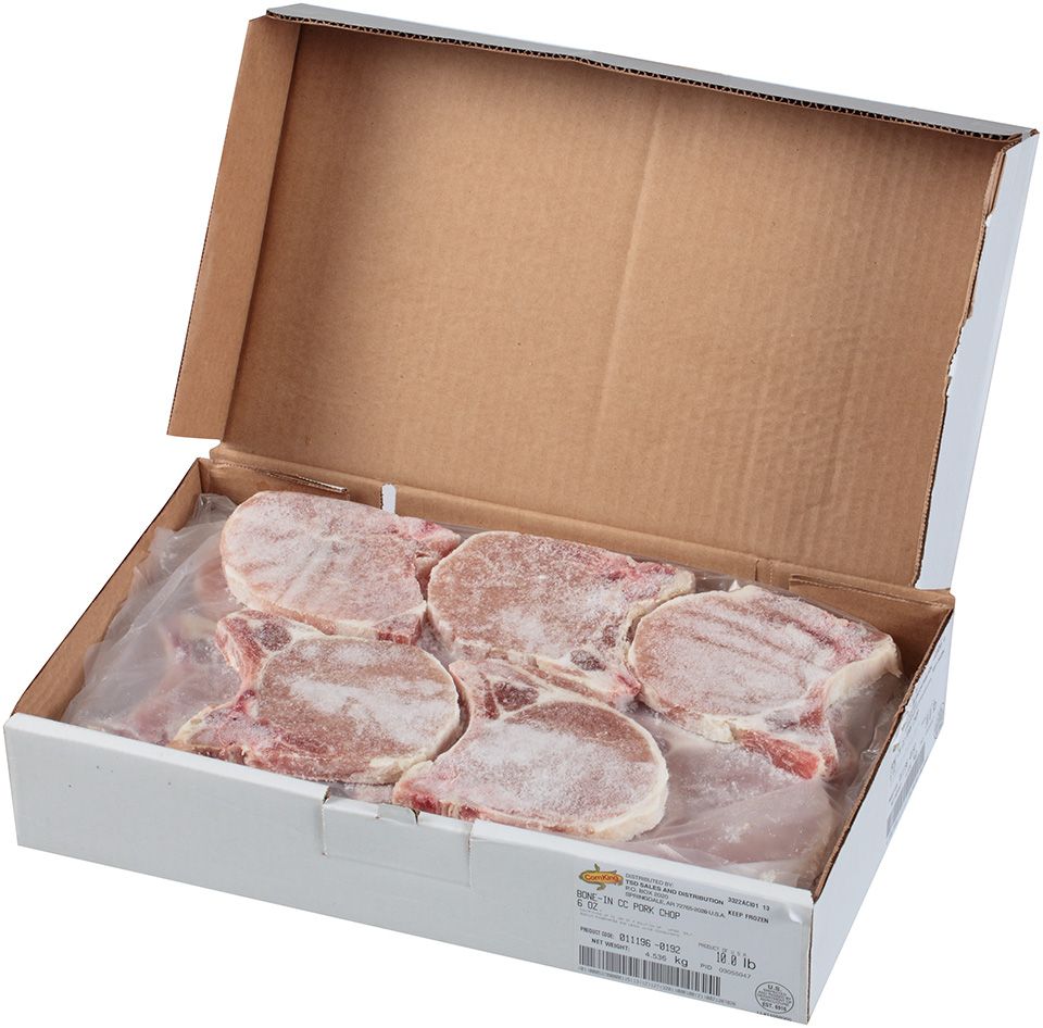Cornking Bone In Center Cut Pork Chop, 6 Ounce -- 27 Per Case