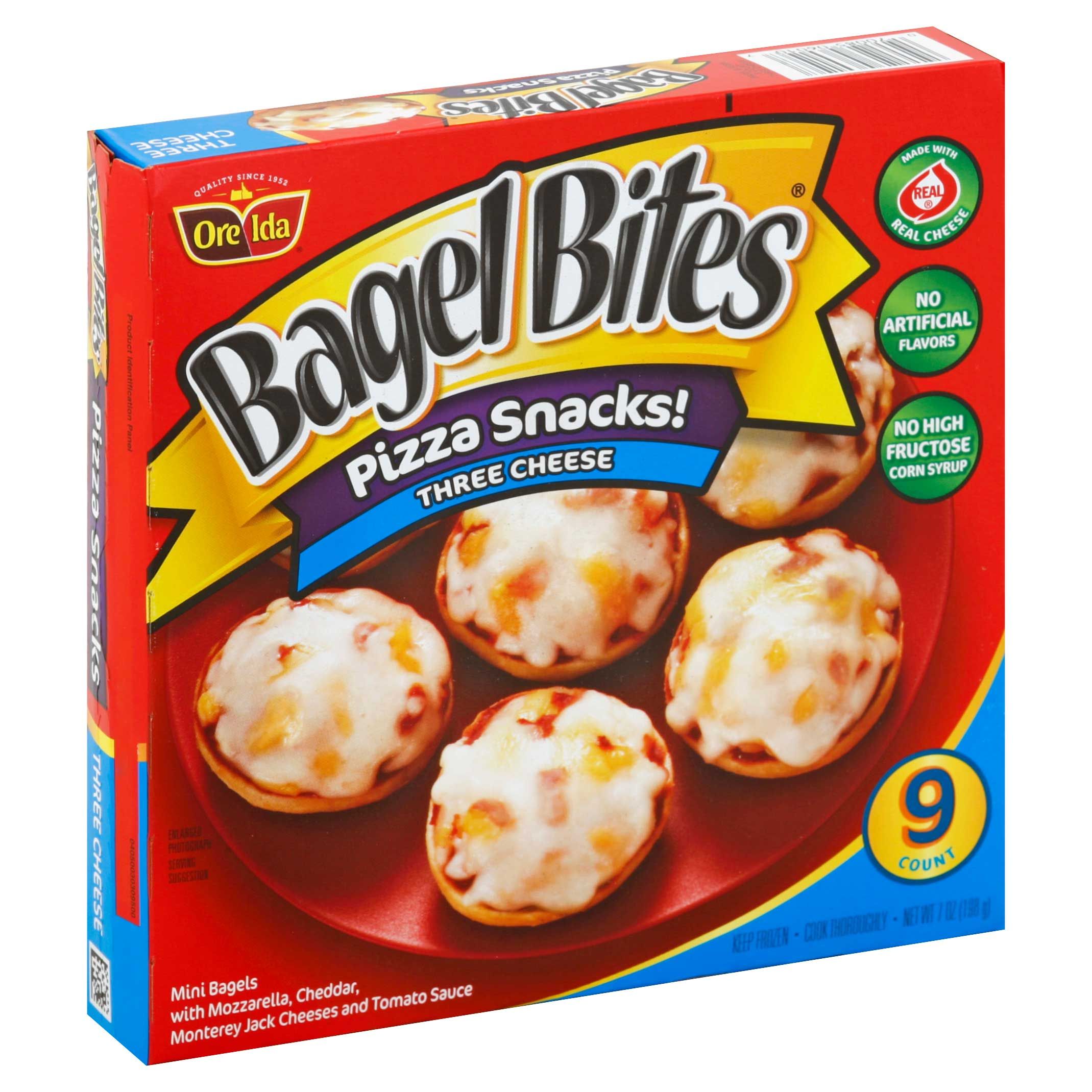 Bagel Bites Three Cheese Pizza Snack, 7 Ounce -- 8 Per Case