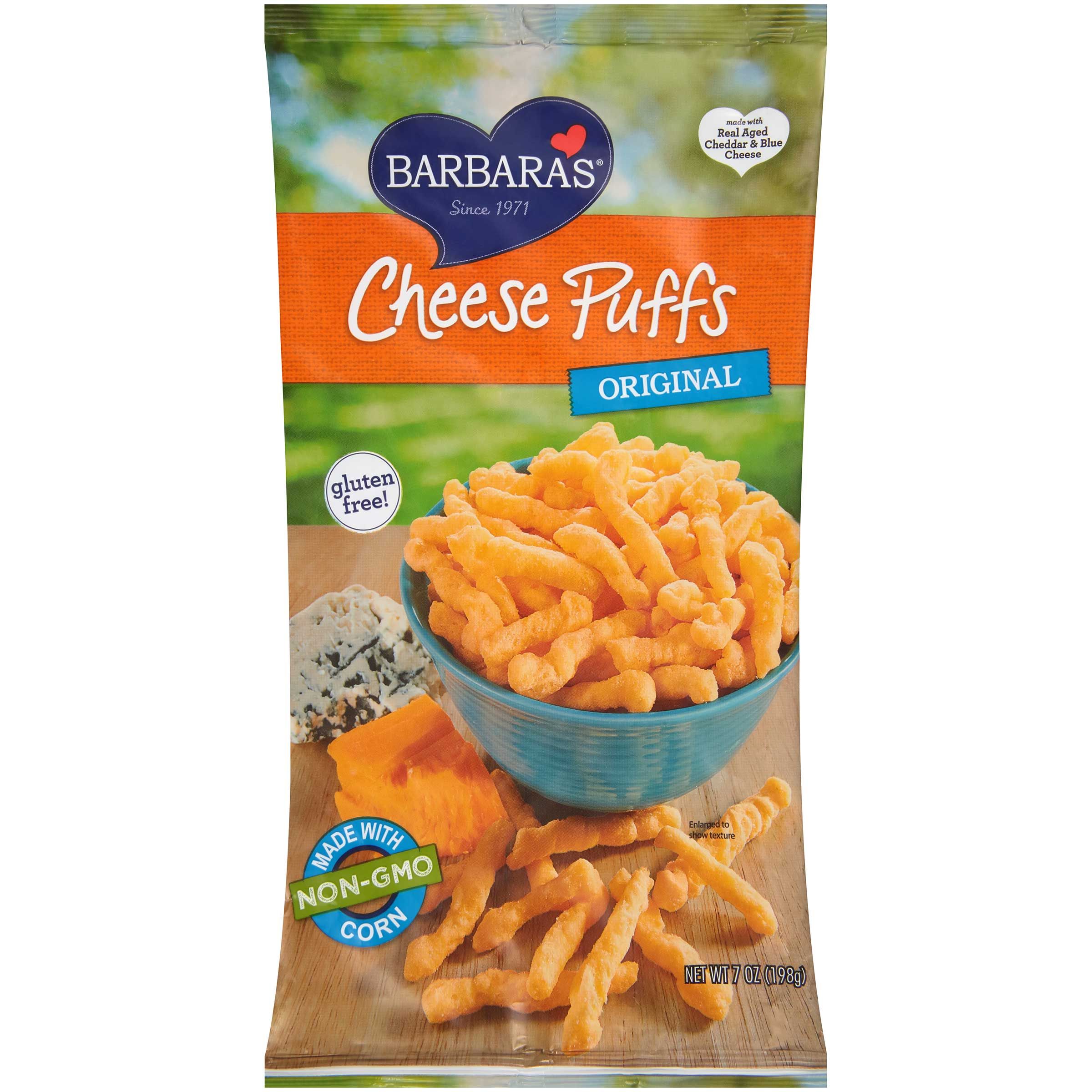 Barbara's Bakery Natural Cheese Puffs, 7 Ounce -- 12 Per Case