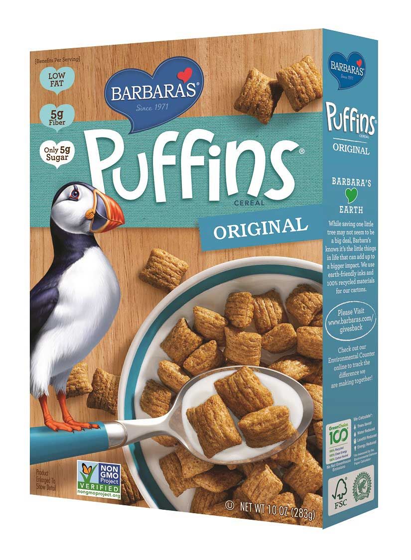 Barbara's Bakery Original Puffin Cereal, 10 Ounce -- 12 Per Case