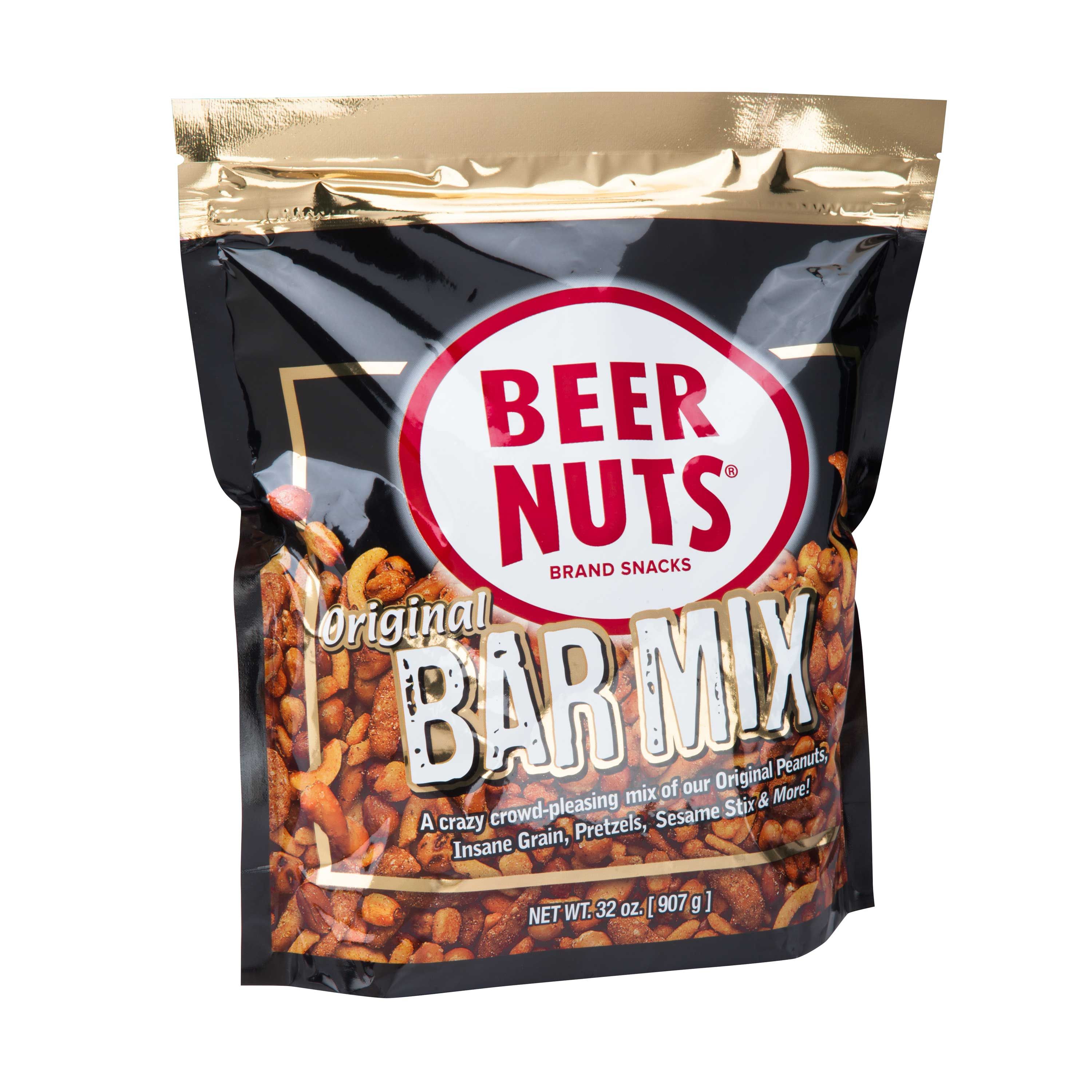 Beer Nuts Bar Mix, Super Bag, 32 Ounce -- 8 Per Case