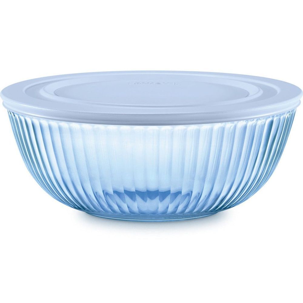 Pyrex Blue Prepware Mixing Bowl With Lid, 4.5 Quart Capacity -- 2 Per Case