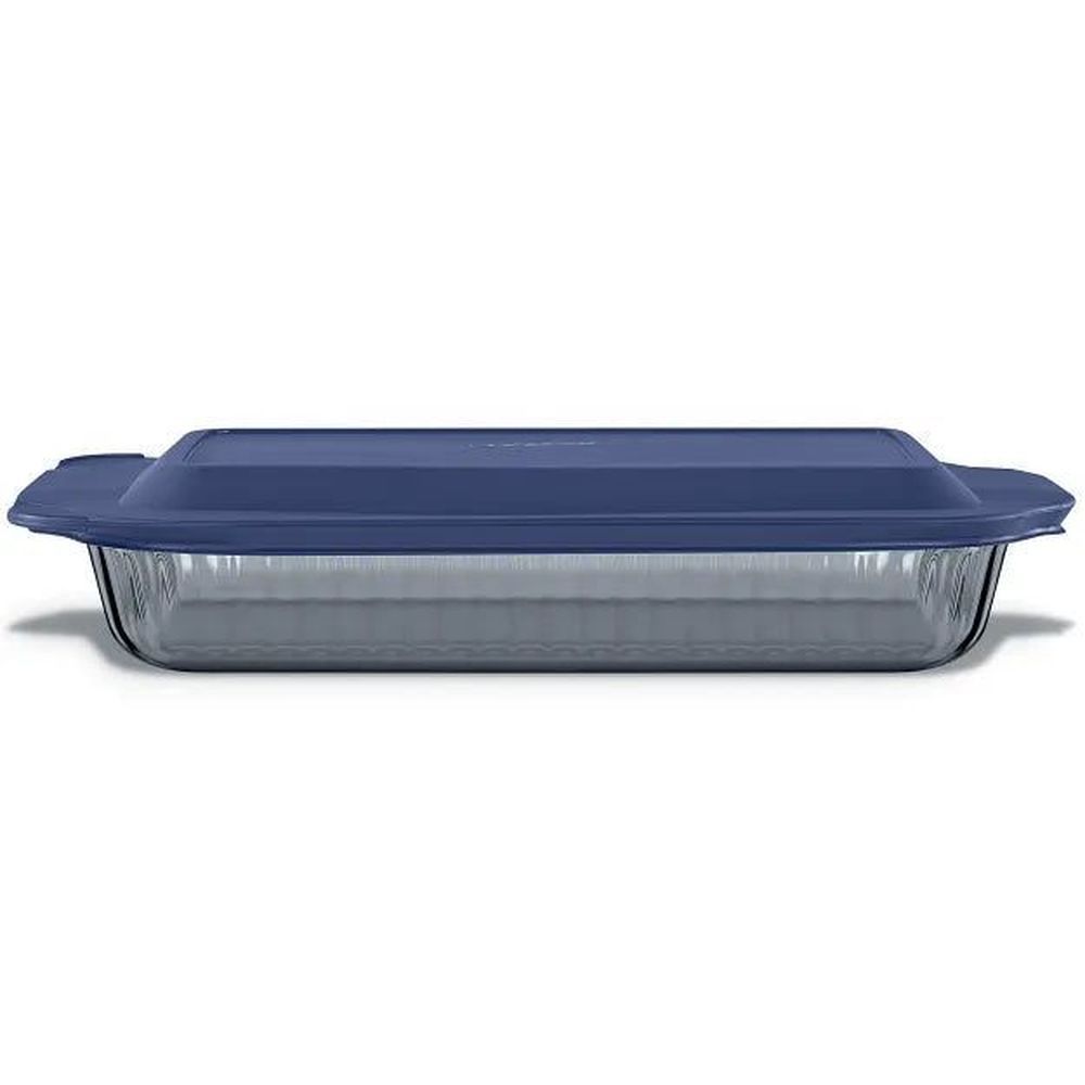 Pyrex Square Baking Dish With Plastic Lid, 3 Quart Capacity -- 4 Per Case