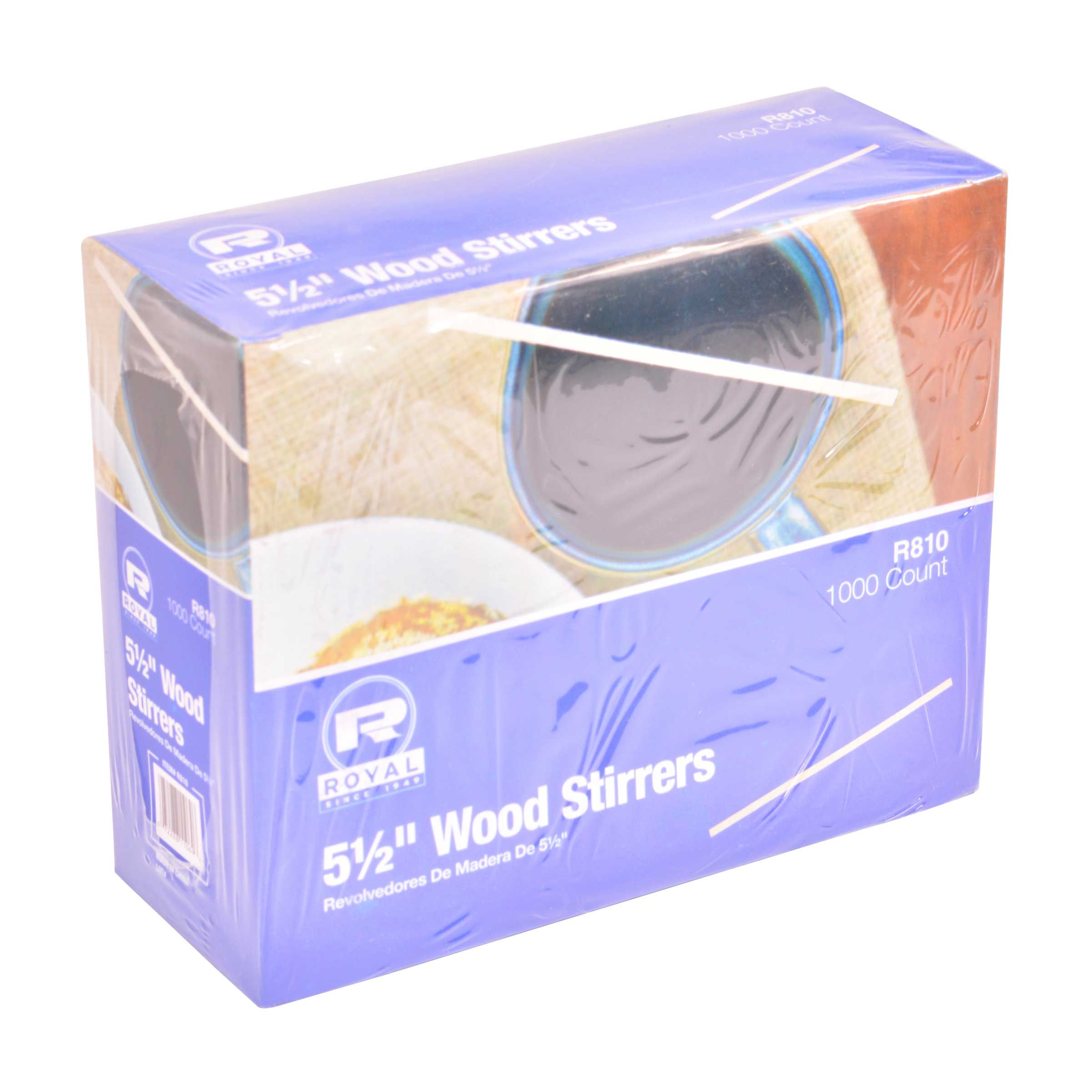 Royal Wood Coffee Stirrers, 5 1/2 Inch -- 10000 Per Case
