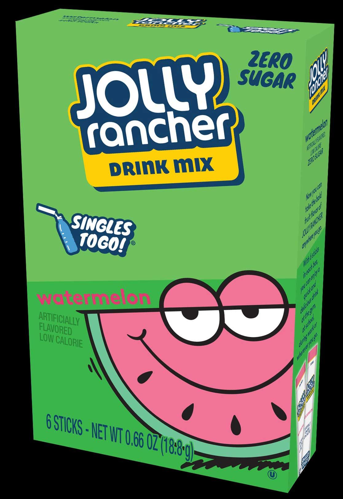 Jolly Rancher Singles To Go Watermelon Powdered Drink Mix, 0.66 Ounce -- 12 Per Case