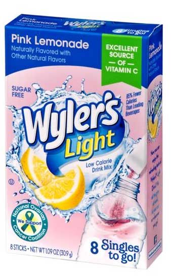 Wyler's Light Singles To Go Pink Lemonade Drink Mix, 1.09 Ounce -- 12 Per Case