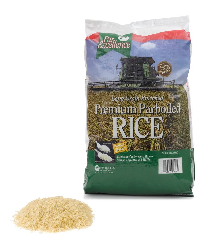 Producers Rice Parexcellence Parboiled Rice Bag, 50 Pound