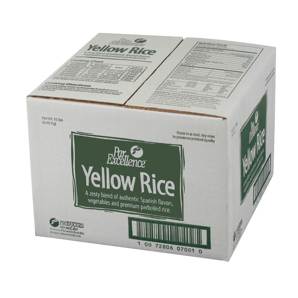 Producers Rice Parexcellence Parboiled Yellow Rice, 15 Pound