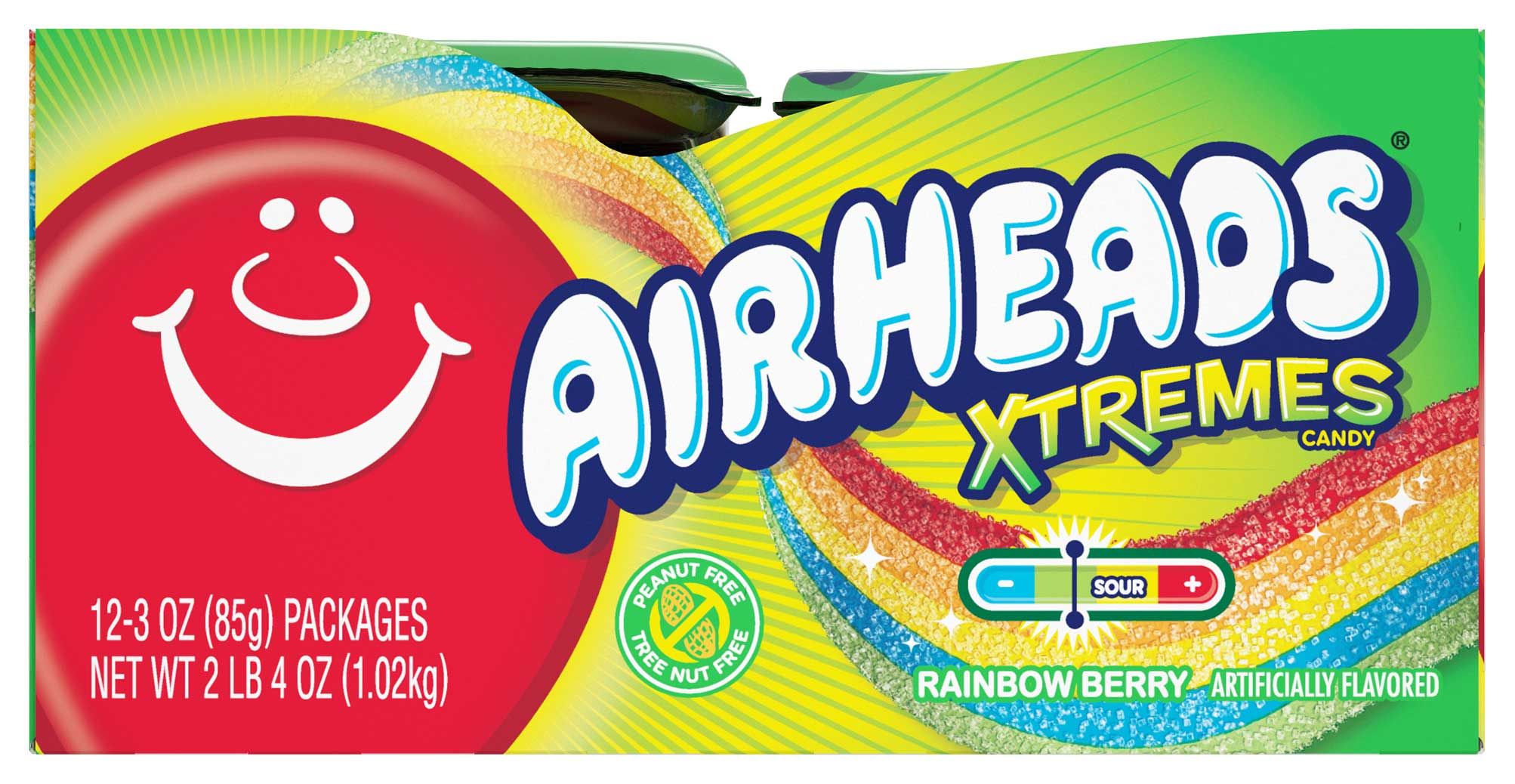 Airheads Xtremes, Rainbow Belts, 3 Ounce -- 12 Per Case