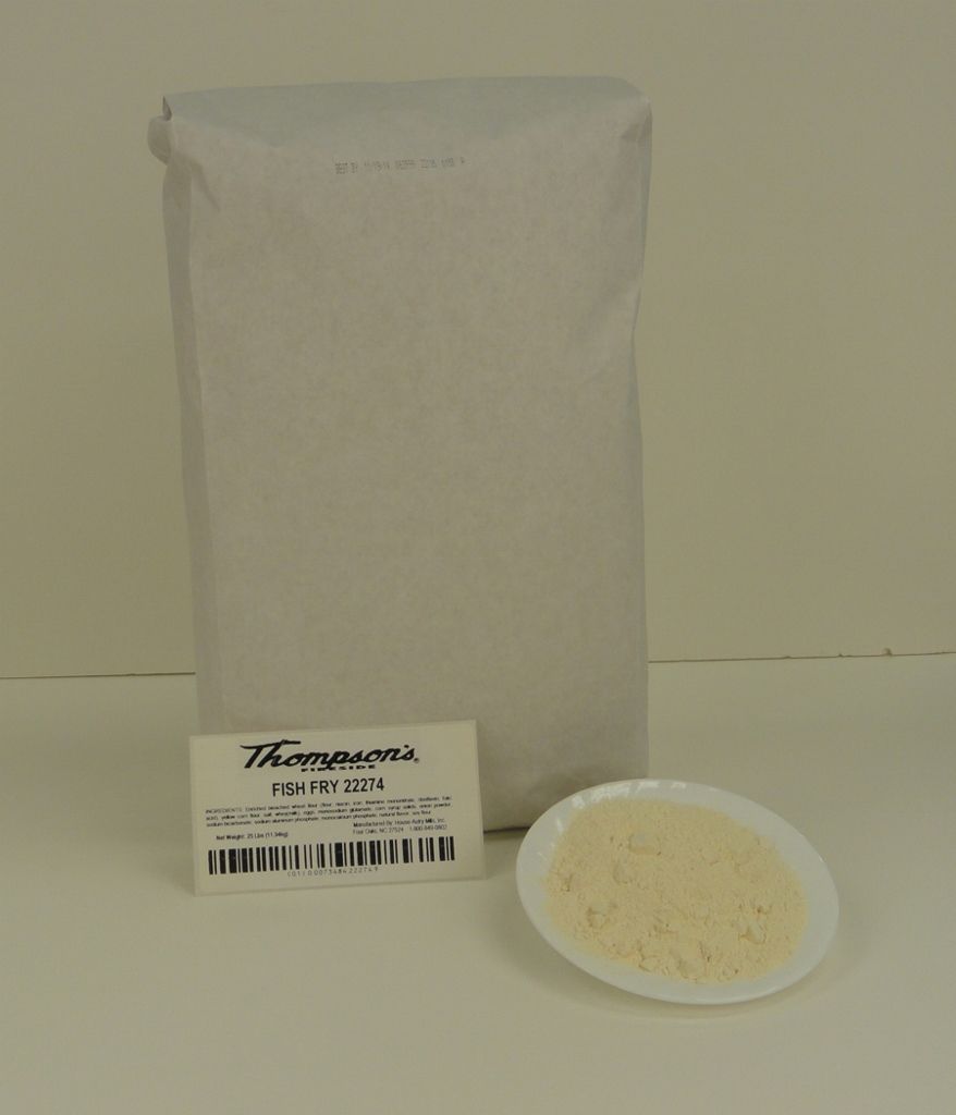 Thompson's Seasoned Fish Fry Breader, 25 Pound