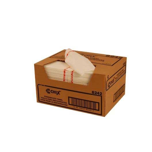 Chicopee Chix Medium Duty White With Red Print Towel -- 150 Per Case
