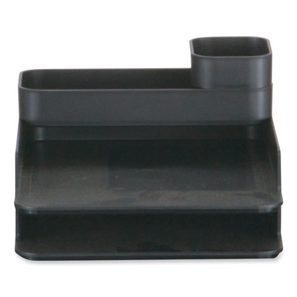 Safco Plastic Black 4 Sections Stacking Desktop Sorter Set, 10 X 12.25 X 6.25 Inch