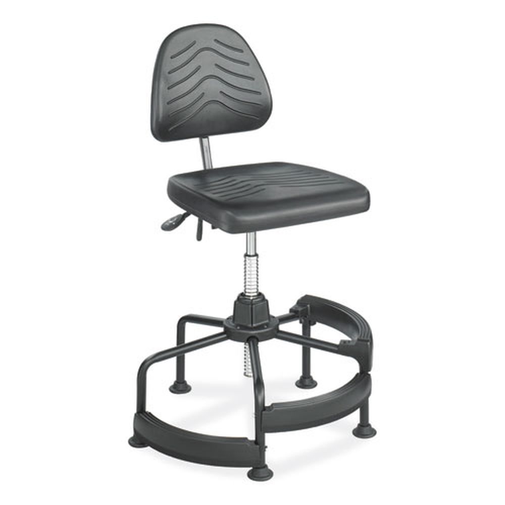 Safco 17 To 35 Inch Seat Height Black Task Master Deluxe Industrial Chair, Supports Up To 250 Pound