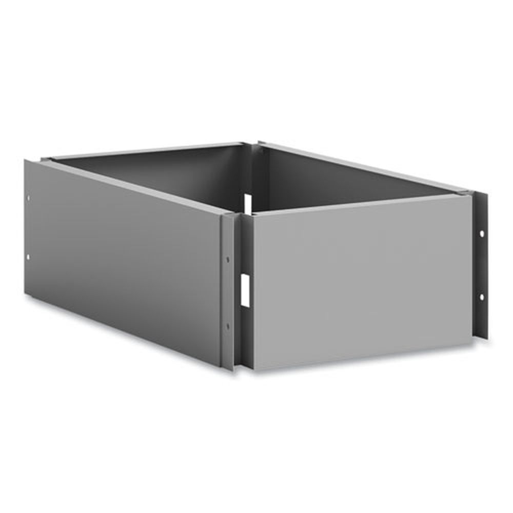 Safco Gray Single Continuous Metal Locker Base Addition, 11.7 X 16 X 5.75 Inch