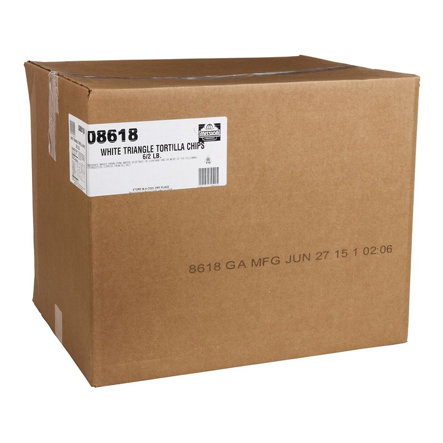 Mission White Triangle Tortilla Chips, 2 Pound -- 6 Per Case