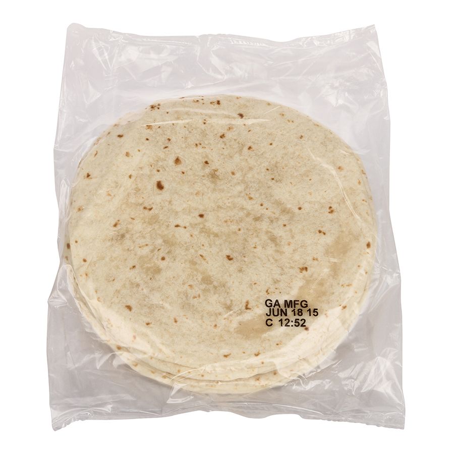 Mission Foods Heat Pressed Flour Tortilla, 8 Inch, 12 Count -- 24 Per Case