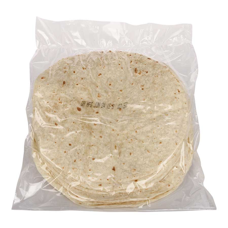 Mission Foods Heat Pressed Flour Tortilla, 10 Inch, 12 Count -- 12 Per Case