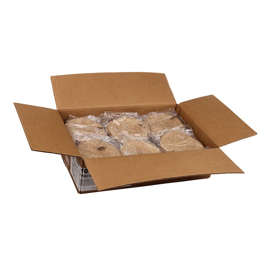 Mission Foods Heat Pressed Whole Wheat Tortilla, 6 Inch -- 288 Per Case