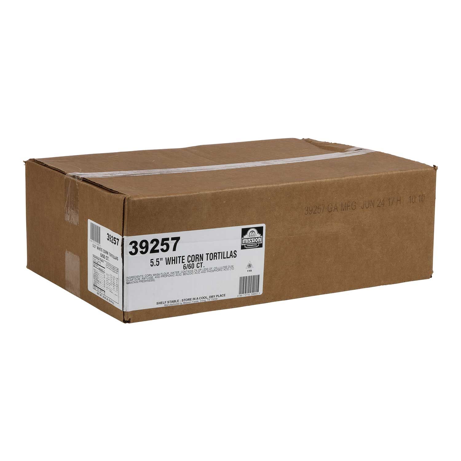 Mission Super Soft White Corn Tortilla, 5.5 Inch -- 360 Per Case