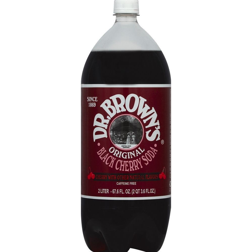 Dr. Browns Original Black Cherry Soda, 67.6 Ounce -- 6 Per Case
