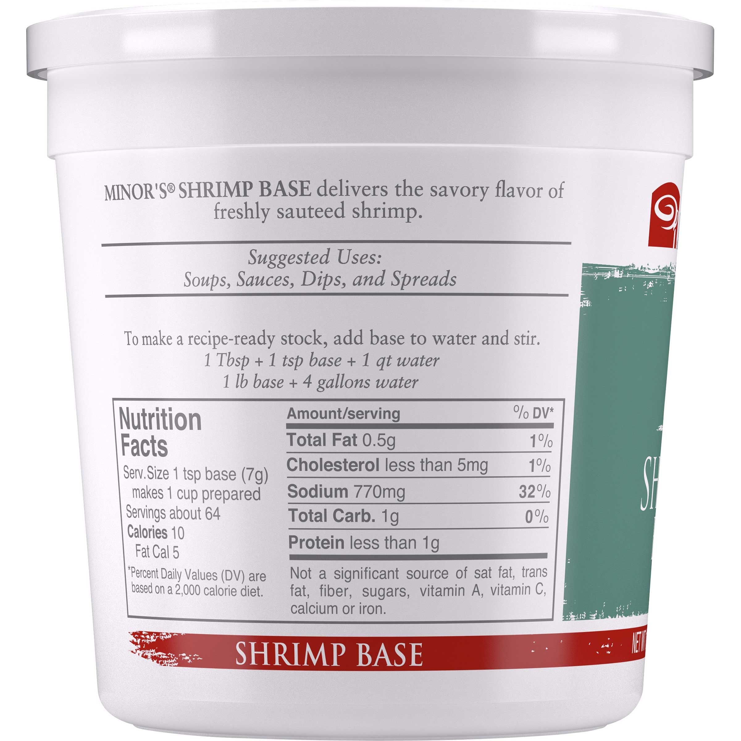 Minor's No Added Msg Shrimp Base, 1 Pound -- 6 Per Case