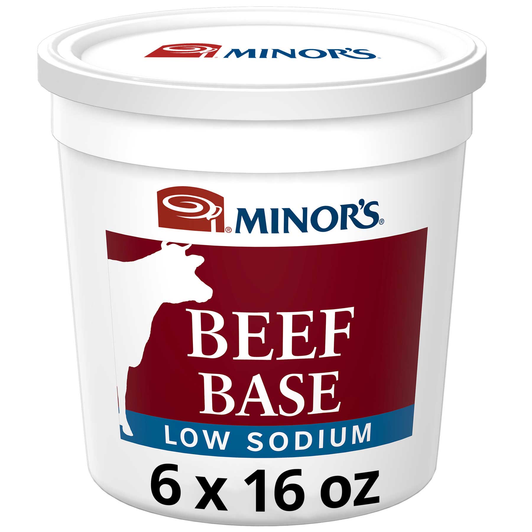 Minor's Low Sodium Beef Base, 1 Pound -- 6 Per Case