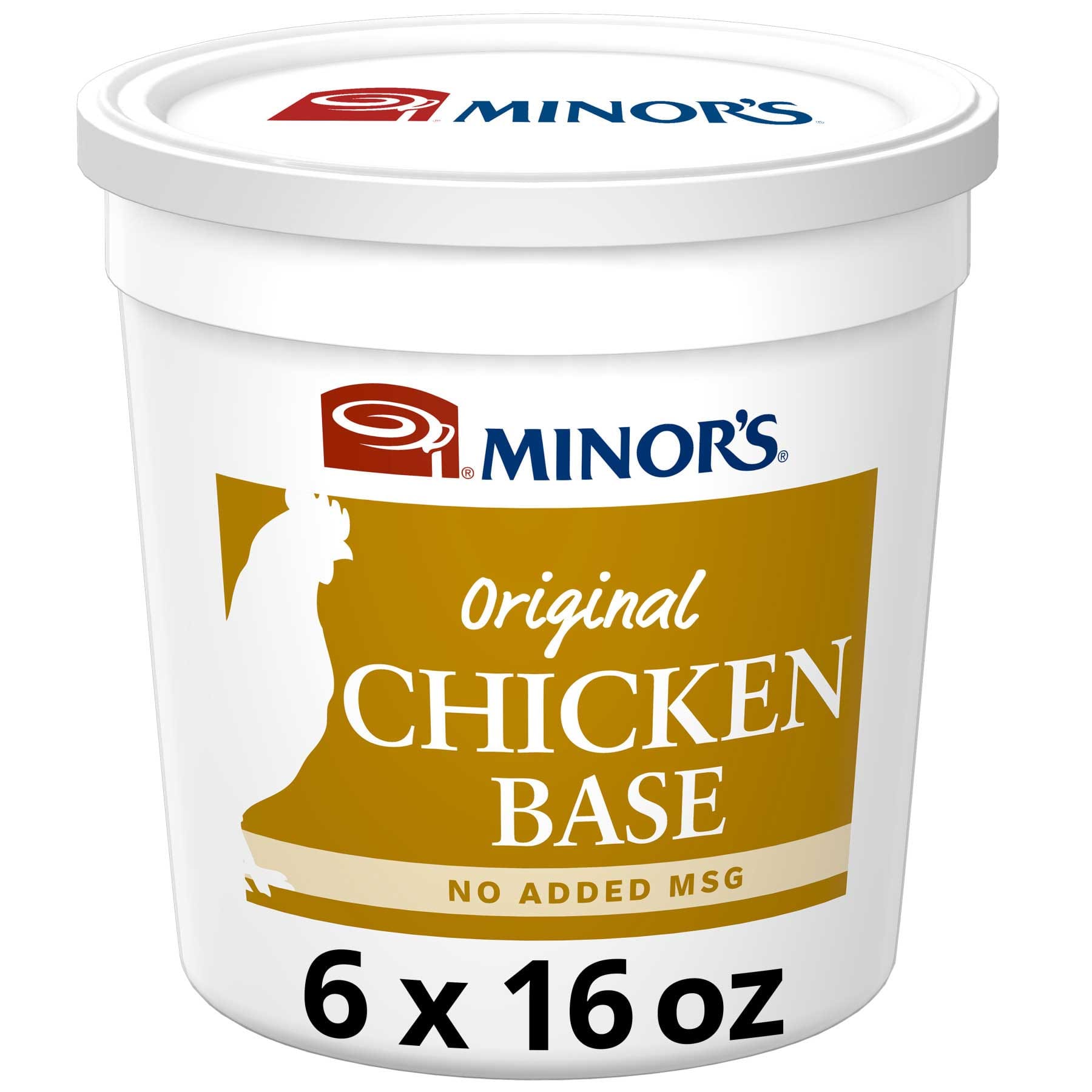 Minor's No Added Msg Chicken Base, 1 Pound -- 6 Per Case