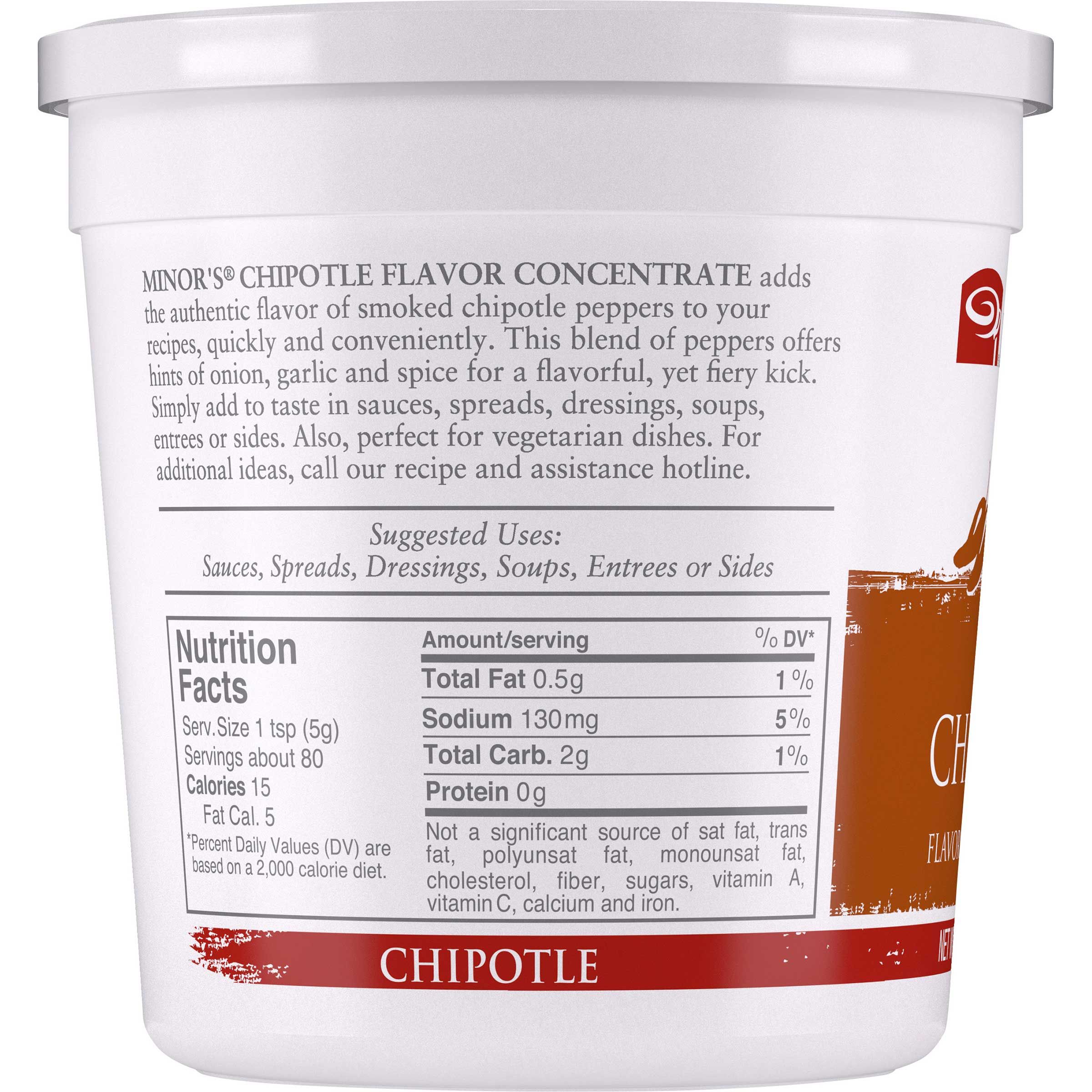 Minor's Chipotle Flavor Concentrate, 14.4 Ounce -- 6 Per Case