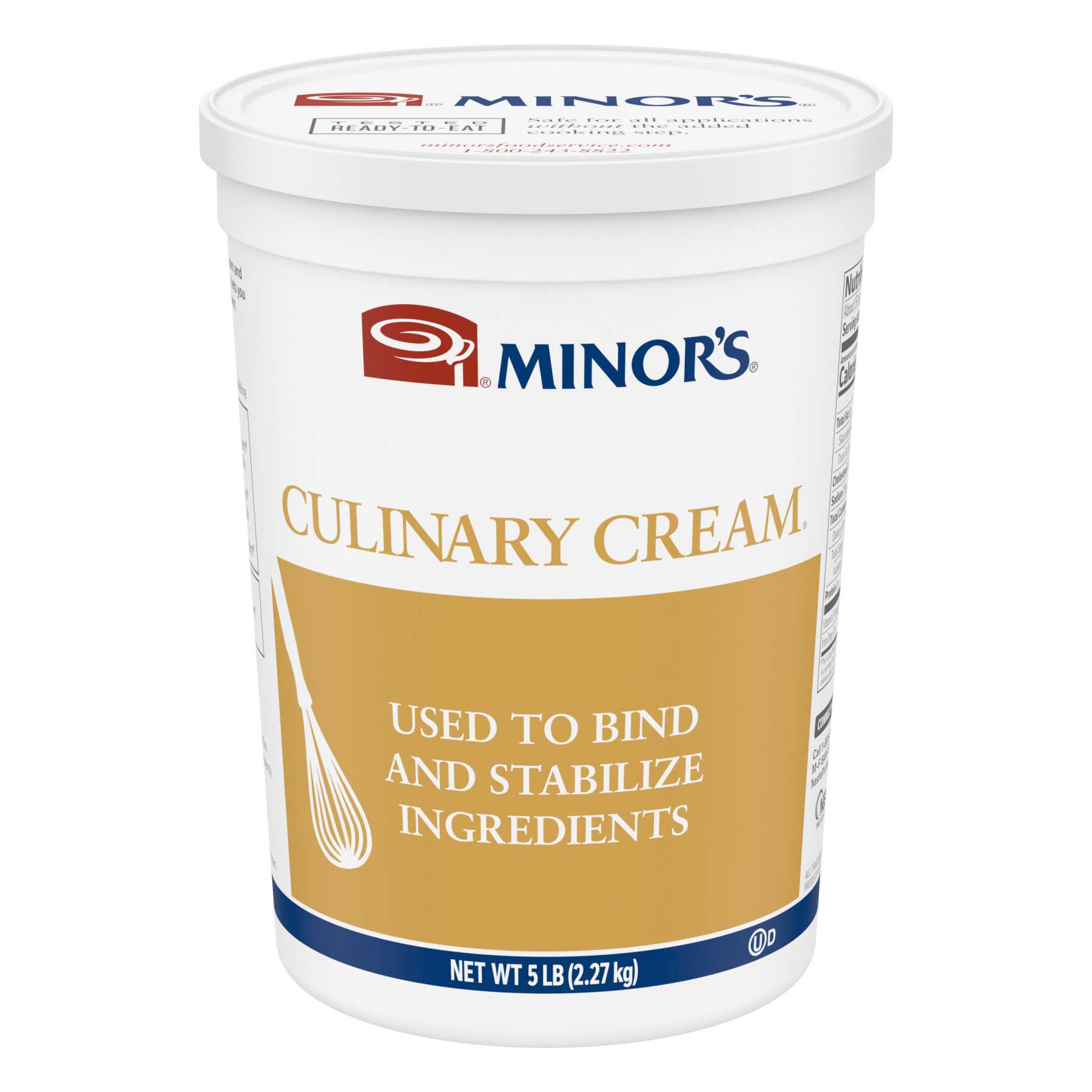 Minor's Culinary Cream, 5 Pound -- 2 Per Case