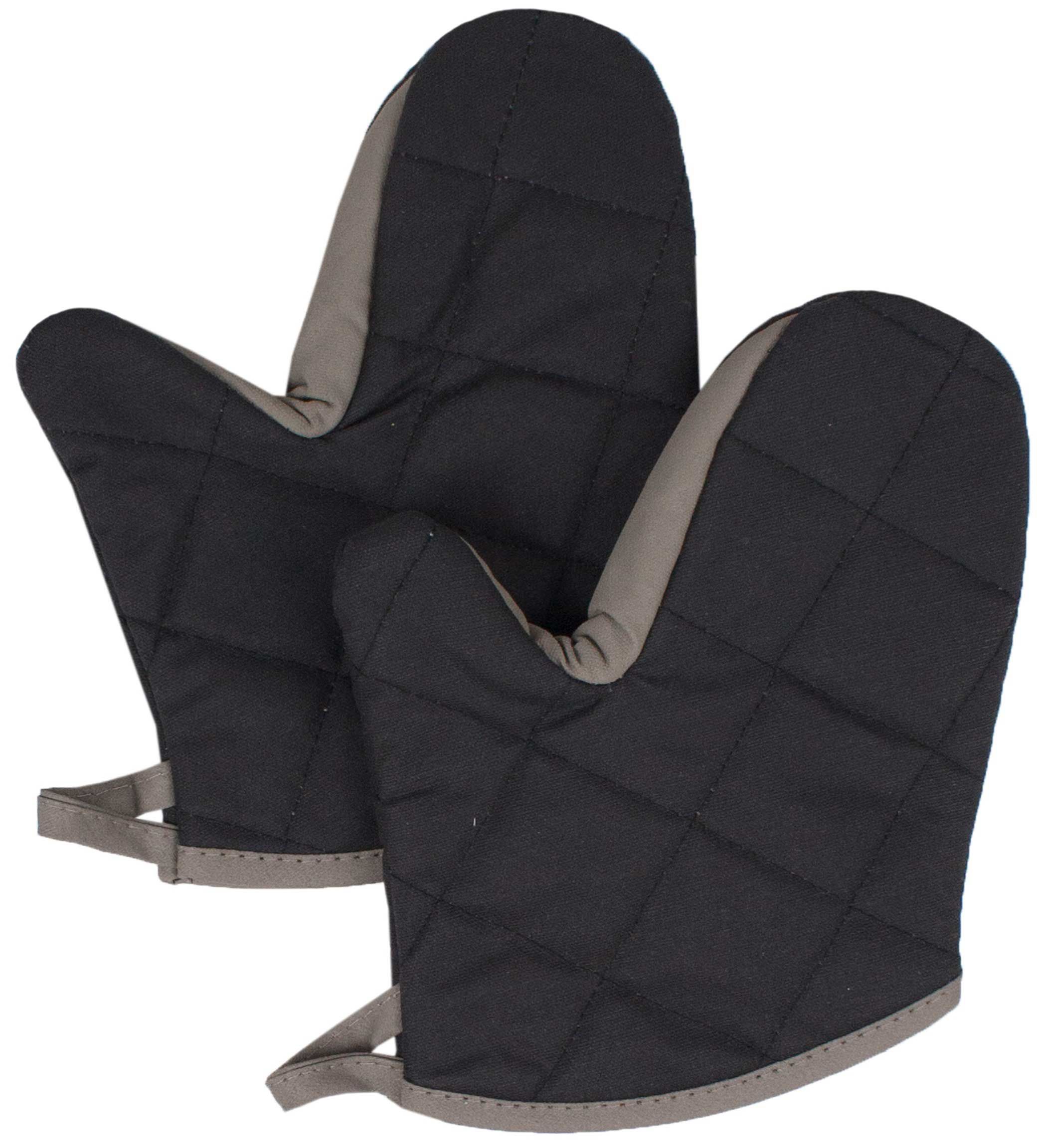 Chef's Line Black Extra Protective Dura Serve Oven Mitt, 10.5 Inch -- 144 Per Case