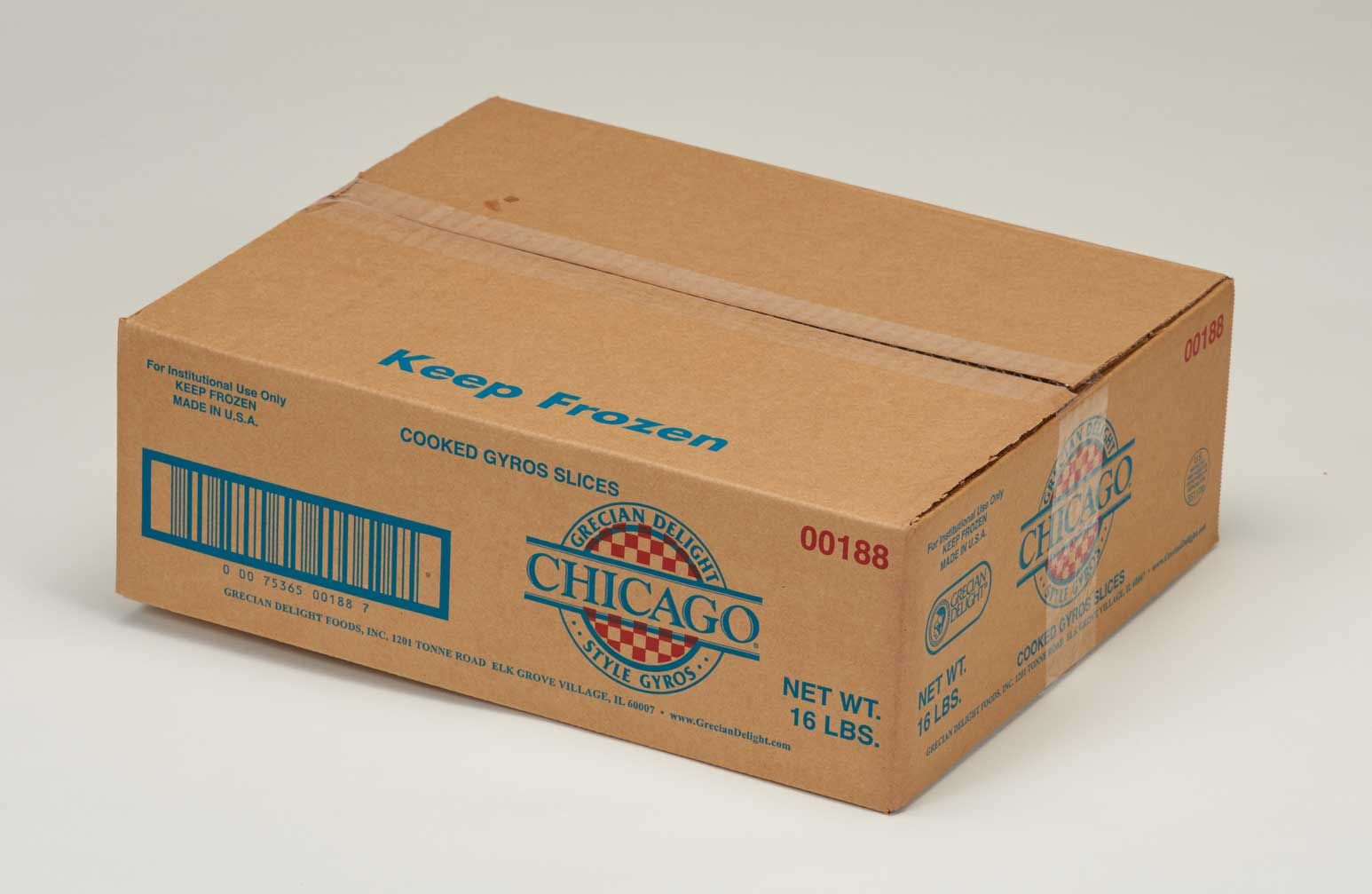 Grecian Delight Chicago Style Pre Cooked Gyro Meat Slices, 4 Pound -- 4 Per Case