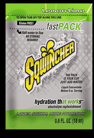 Sqwincher Fast Pack Lemon Lime Liquid Concentrate, 0.6 Ounce -- 200 Per Case